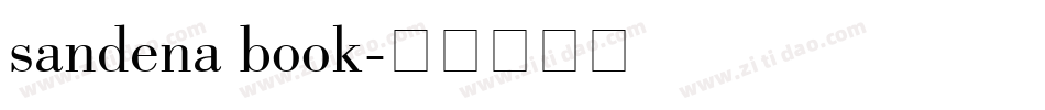 sandena book字体转换